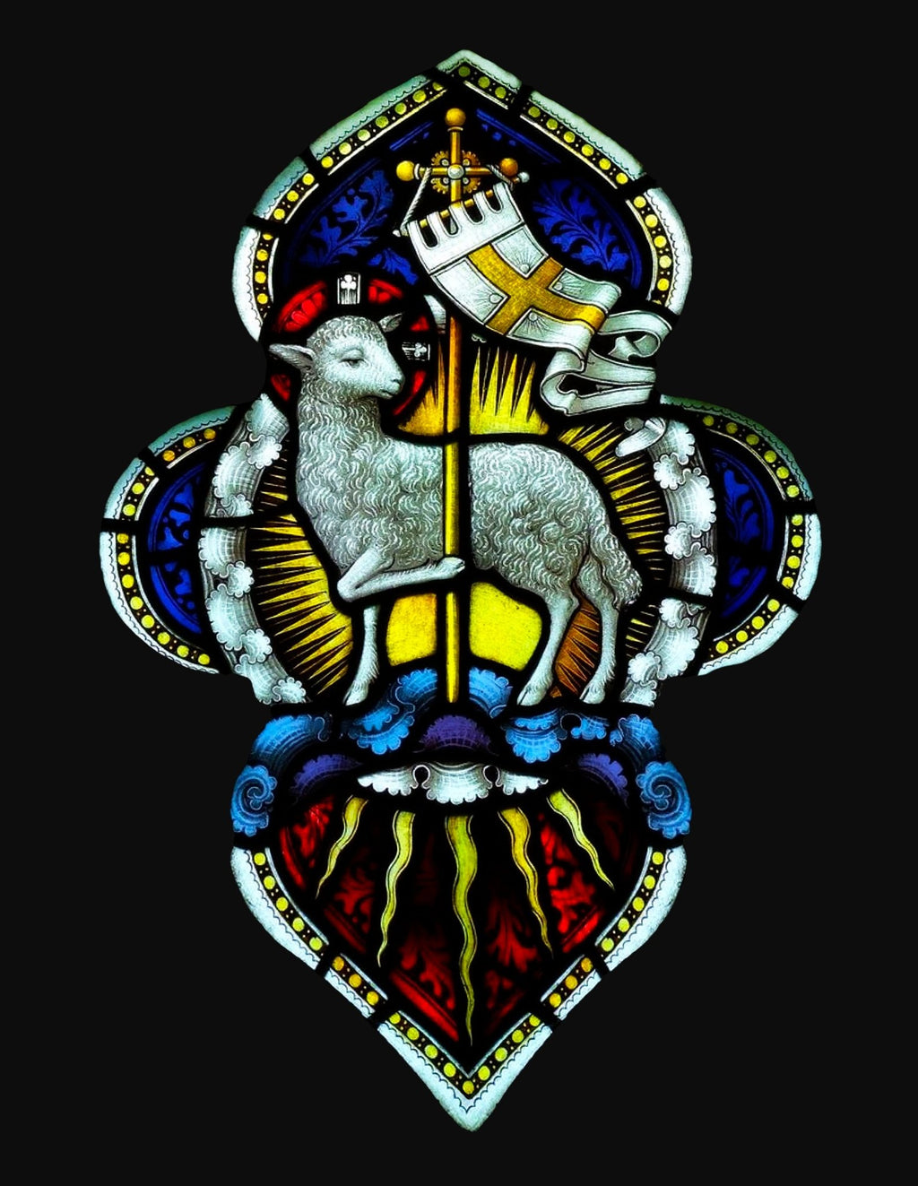 Agnus Dei Stained Glass T-Shirt - Catholicamtees