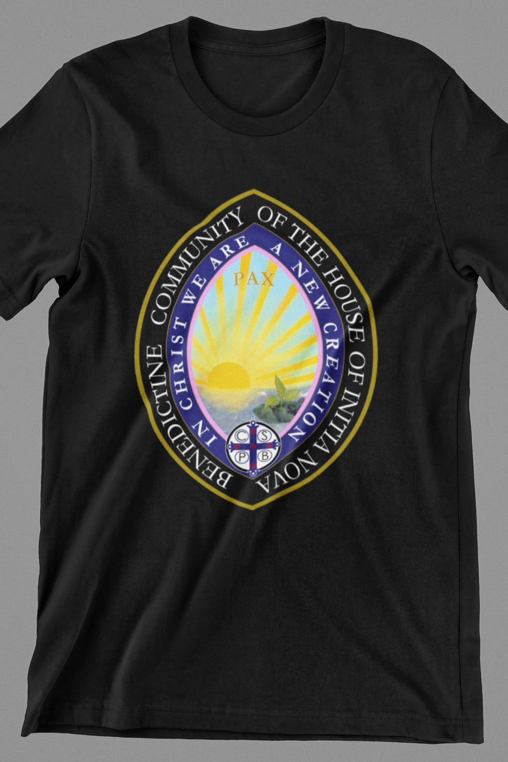 Benedictine House of Initia Nova Soft and Lightweight Unisex T-Shirt - Catholicamtees