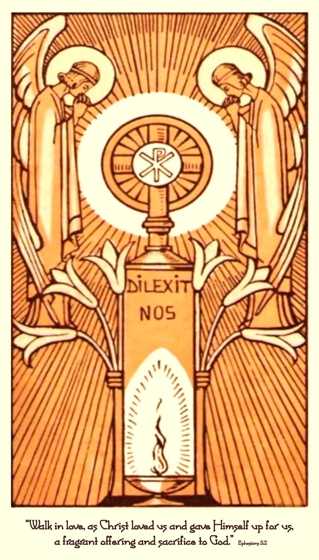 Blessed Sacrament of the Altar Art Deco "Dilexit Nos" T-Shirt - Catholicamtees