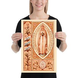Blessed Virgin Mary "Hail our advocate" Poster - Catholicamtees