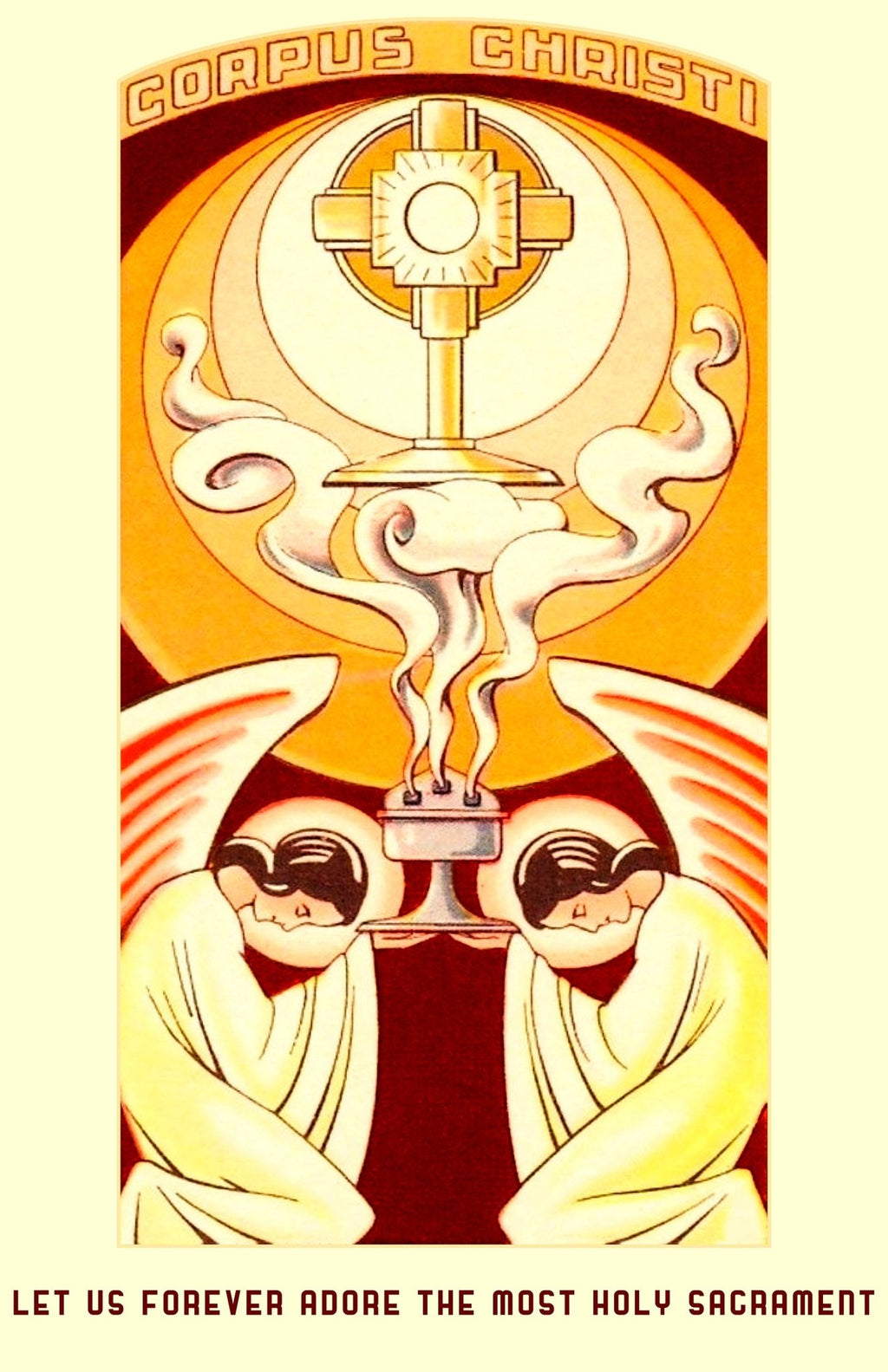 Corpus Christ - Body of Christ - Art Deco T-Shirt - Catholicamtees