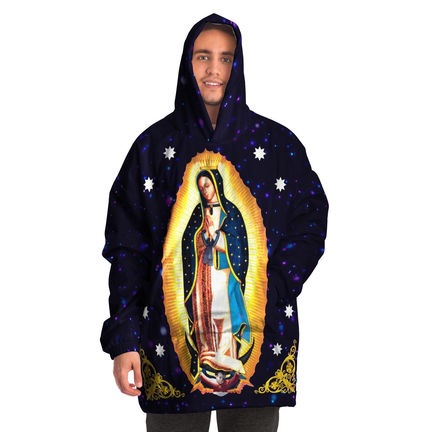 Our Lady of Guadalupe Snug Blanket Hoodie - Nuestra Señora de Guadalupe "Snug" Manta Sudadera - Catholicamtees