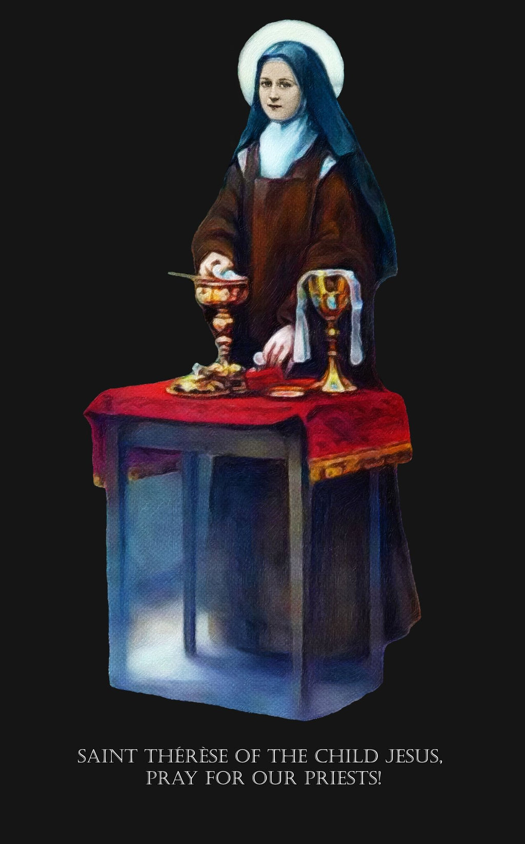 Saint Thérèse of Lisieux as Sacristan T-Shirt - Catholicamtees