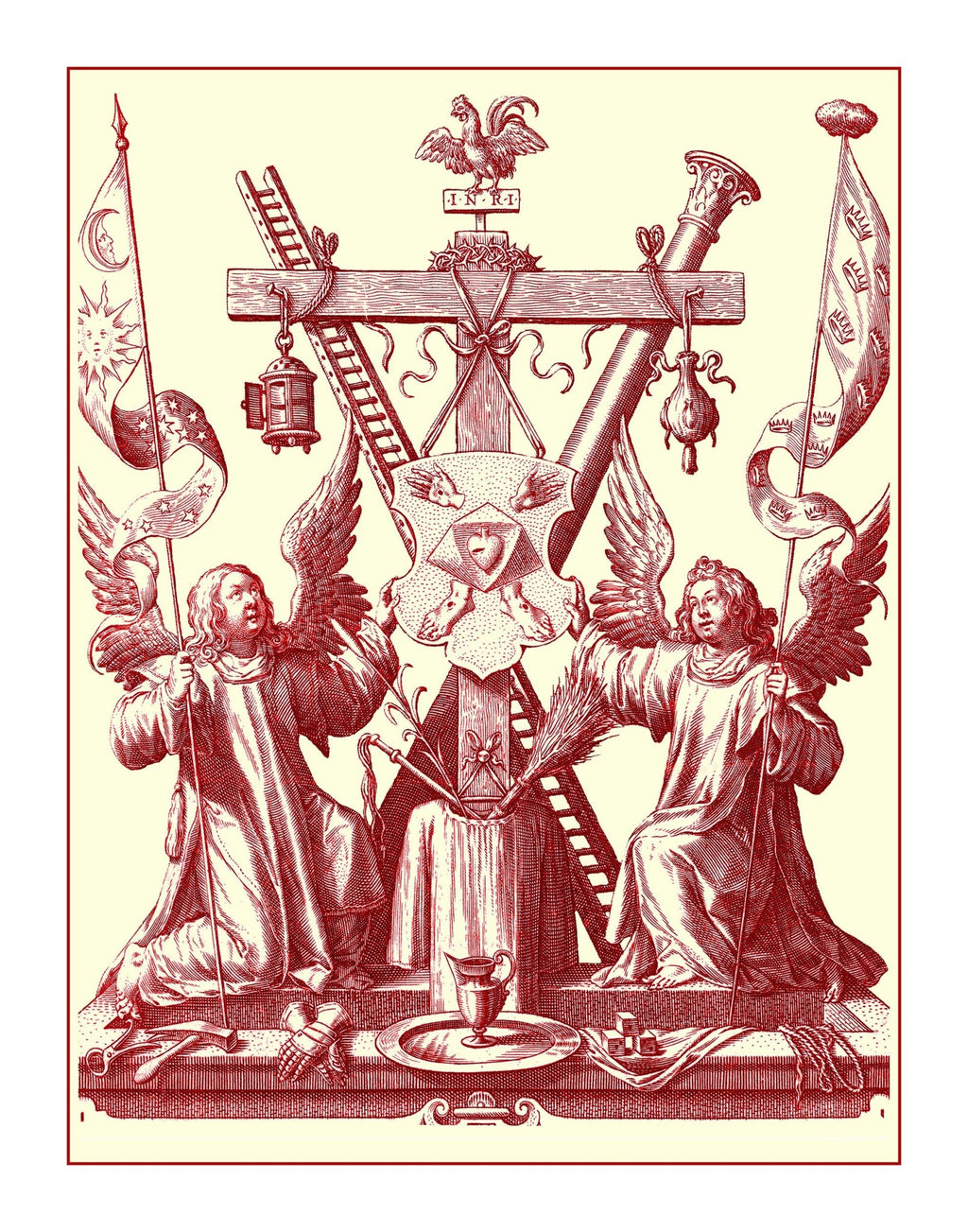 The Instruments of Our Lord's Passion or the Arme Christi Poster - Catholicamtees