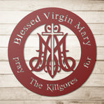 Load image into Gallery viewer, Personalized Ave Maria Metal Sign - Catholicamtees
