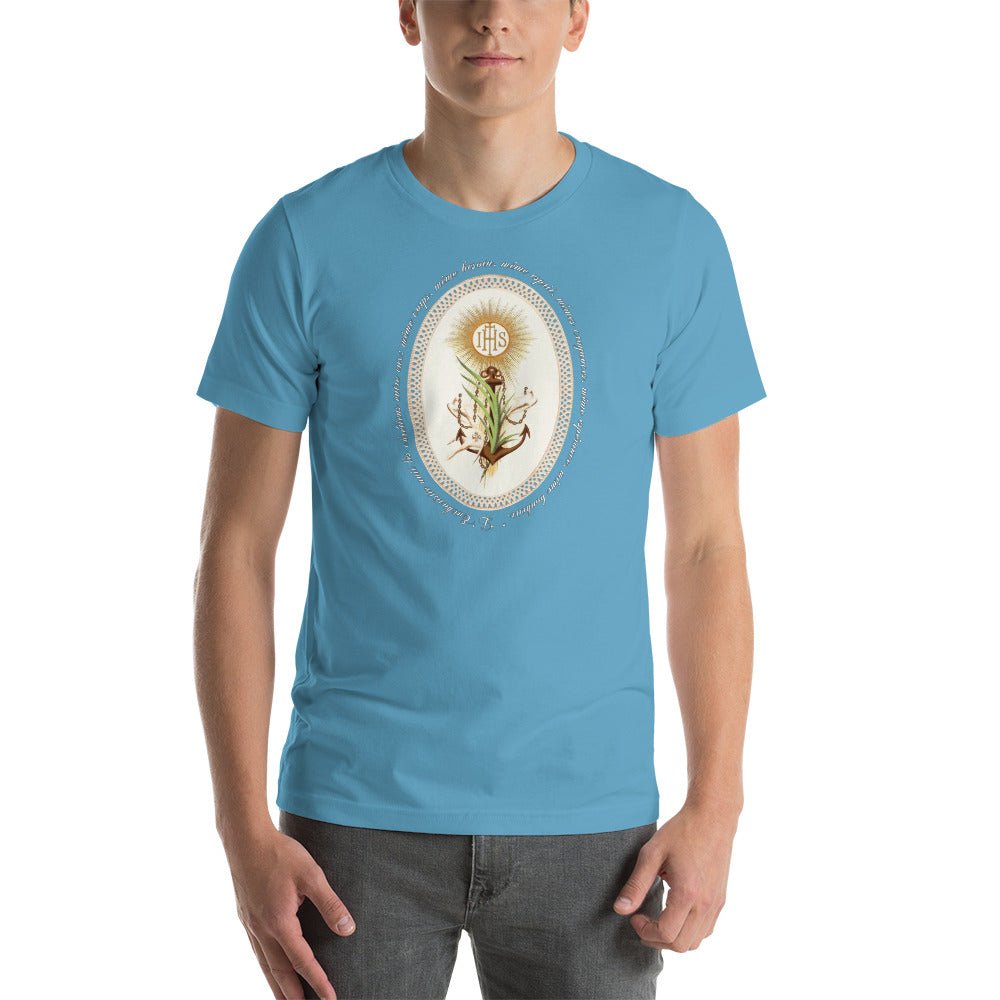 Blessed Sacrament with Anchor and Doves T-Shirt - Catholicamtees