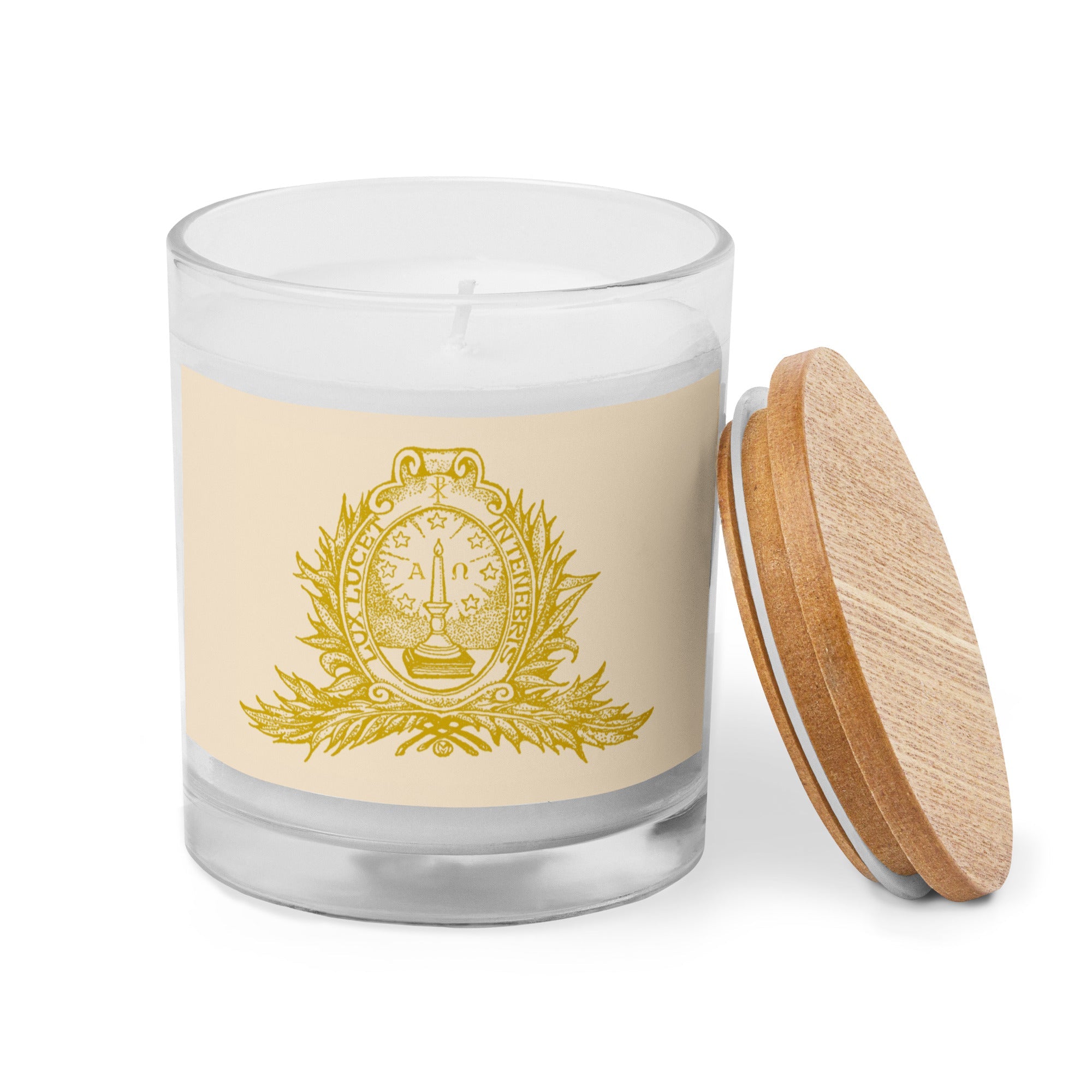 Christ is the Light that shines in the darkness Glass jar candle - Catholicamtees