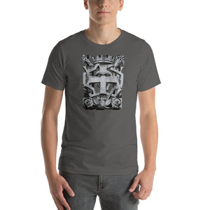 Cross and Crown Stonework T-Shirt - Catholicamtees