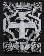 Load image into Gallery viewer, Cross and Crown Stonework T-Shirt - Catholicamtees

