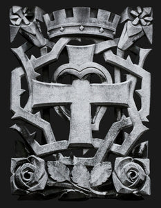 Cross and Crown Stonework T-Shirt - Catholicamtees