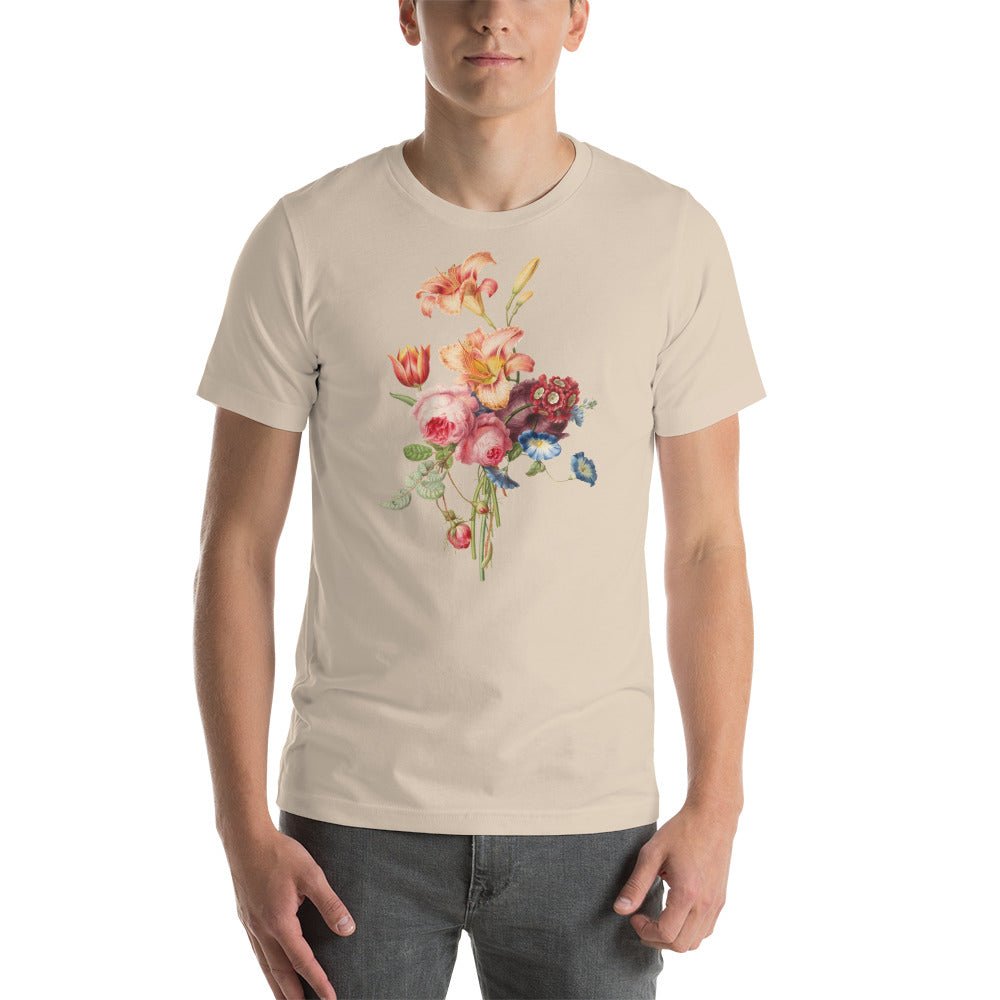 Dutch Botanical Still Life Bouquet T-Shirt - Catholicamtees