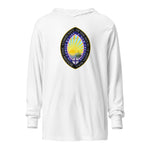 Load image into Gallery viewer, House of Initia Nova Hooded Long Sleeve Tee - Catholicamtees
