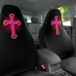 Load image into Gallery viewer, Neon Cross Car Seat Cover - Catholicamtees
