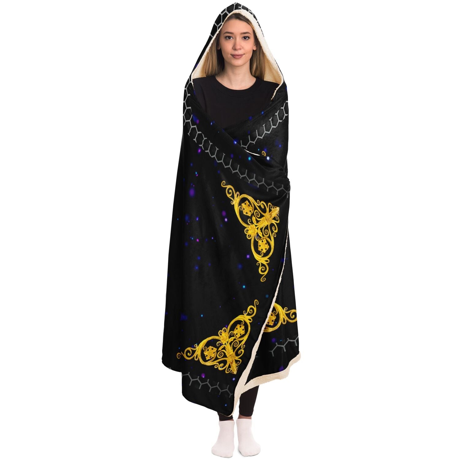Our Lady of Guadalupe Hooded Blanket - Manta con Capucha Nuestra Señora de Guadalupe - Catholicamtees