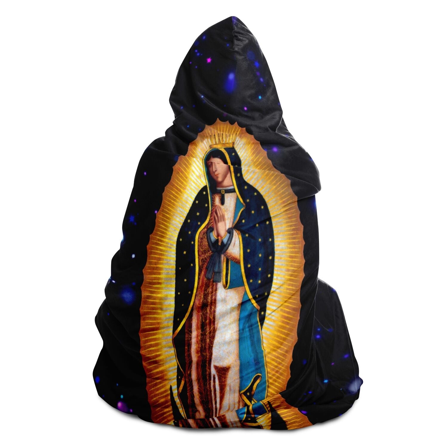 Our Lady of Guadalupe Hooded Blanket - Manta con Capucha Nuestra Señora de Guadalupe - Catholicamtees