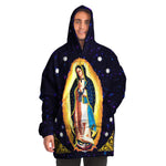 Load image into Gallery viewer, Our Lady of Guadalupe Snug Blanket Hoodie - Nuestra Señora de Guadalupe &quot;Snug&quot; Manta Sudadera - Catholicamtees
