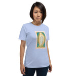 Load image into Gallery viewer, Our Lady of the Immaculate Conception Lace Holy Card Soft and Lightweight Unisex T-Shirt - Catholicamtees
