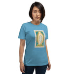 Load image into Gallery viewer, Our Lady of the Immaculate Conception Lace Holy Card Soft and Lightweight Unisex T-Shirt - Catholicamtees
