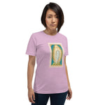 Load image into Gallery viewer, Our Lady of the Immaculate Conception Lace Holy Card Soft and Lightweight Unisex T-Shirt - Catholicamtees
