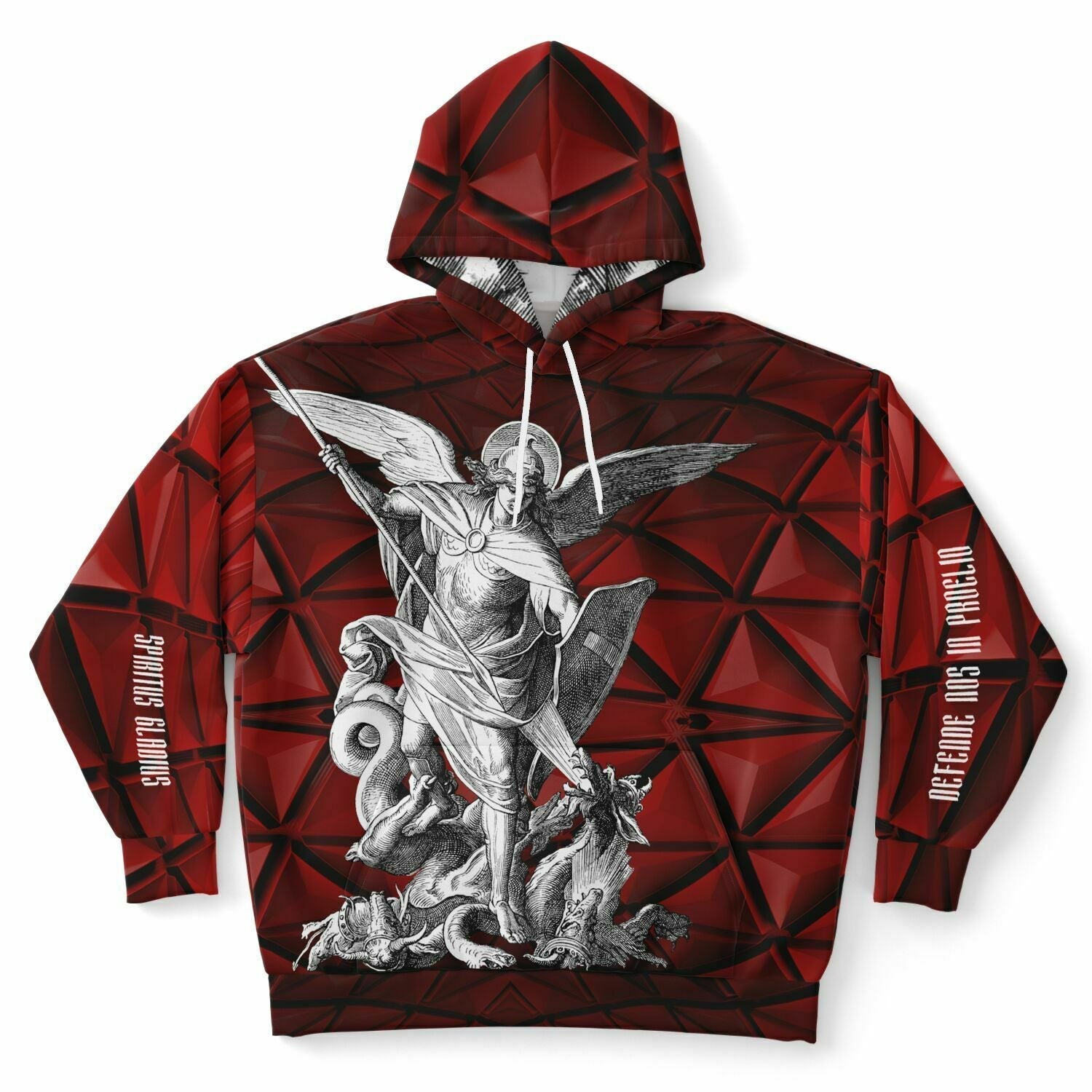 Red Private Listing Fashion Plus-size Hoodie - AOP - Catholicamtees