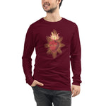 Load image into Gallery viewer, Sacred Heart of Jesus Long Sleeve Tee - Catholicamtees
