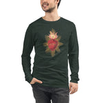 Load image into Gallery viewer, Sacred Heart of Jesus Long Sleeve Tee - Catholicamtees
