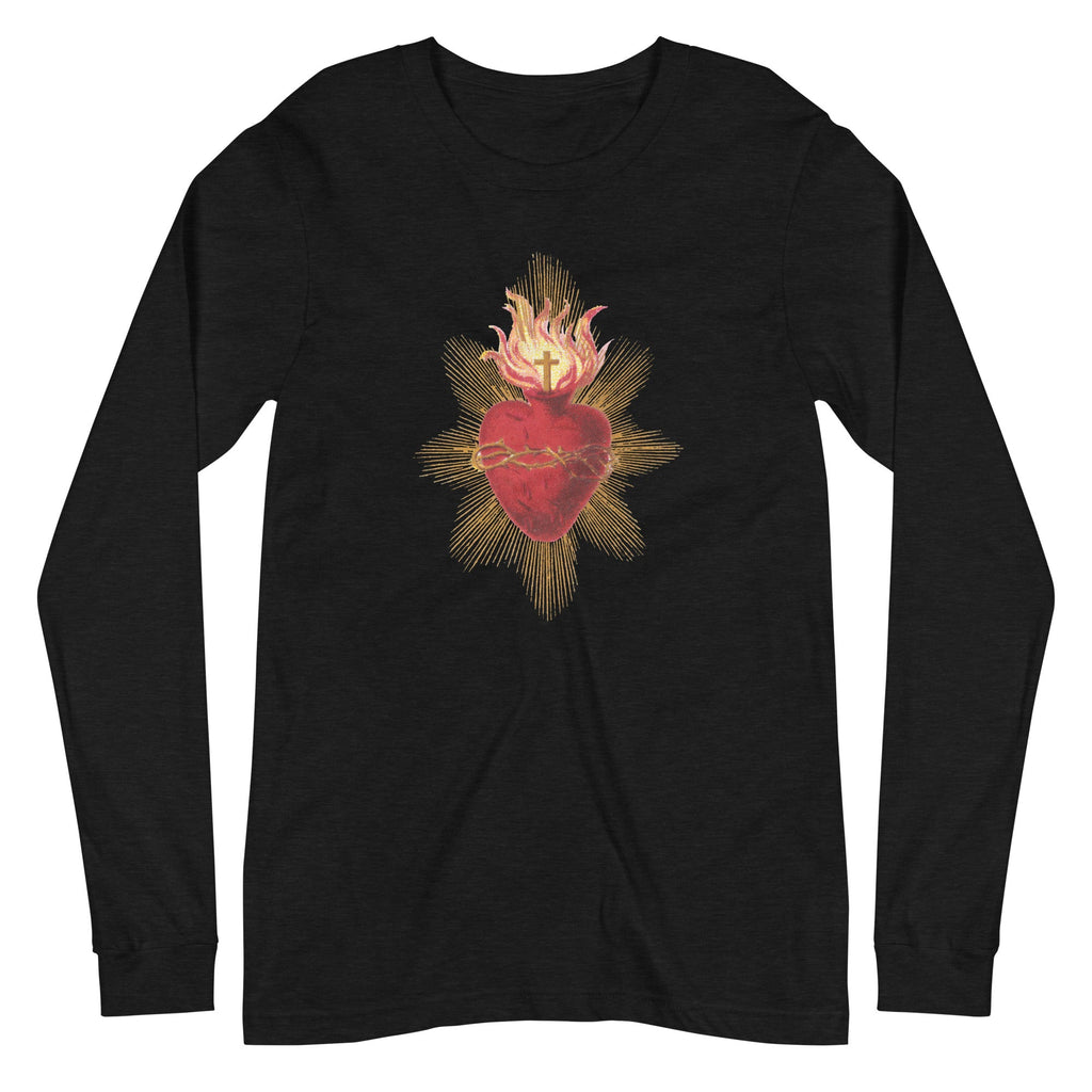 Sacred Heart of Jesus Long Sleeve Tee - Catholicamtees