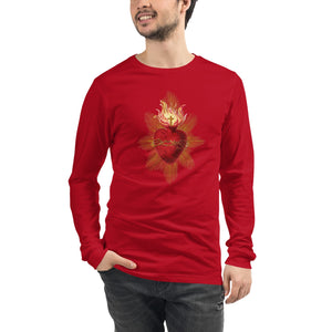 Sacred Heart of Jesus Long Sleeve Tee - Catholicamtees