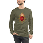 Load image into Gallery viewer, Sacred Heart of Jesus Long Sleeve Tee - Catholicamtees
