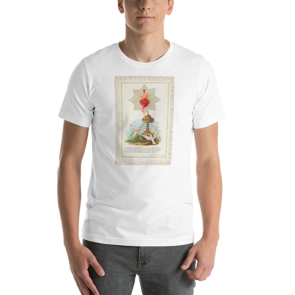 Sacred Heart of Jesus with quote from St. Thérèse's "Story of a Soul" T-Shirt - Catholicamtees