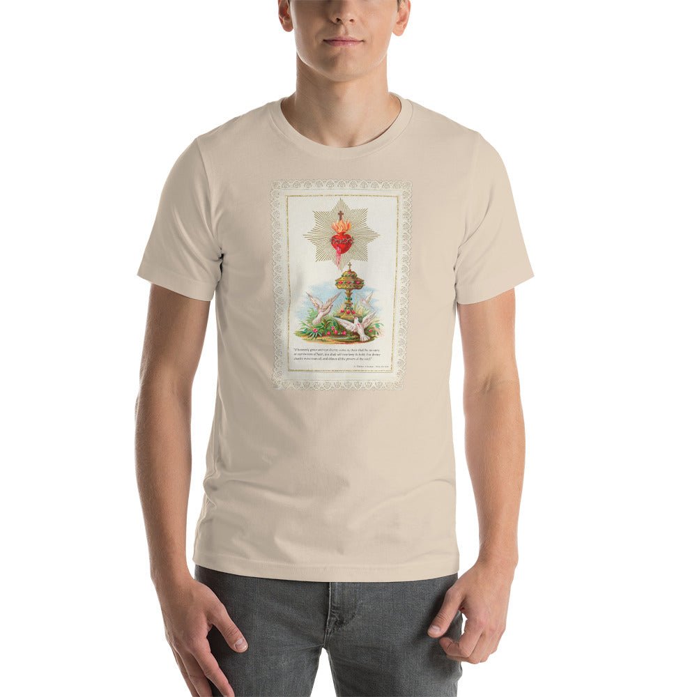 Sacred Heart of Jesus with quote from St. Thérèse's "Story of a Soul" T-Shirt - Catholicamtees
