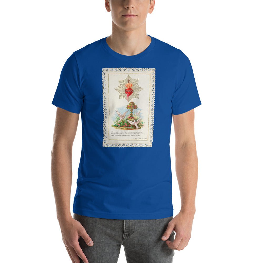 Sacred Heart of Jesus with quote from St. Thérèse's "Story of a Soul" T-Shirt - Catholicamtees