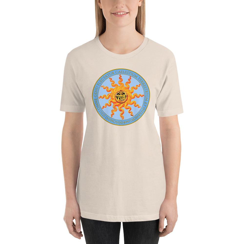 Sacred Name of Jesus Emblem Lightweight T-Shirt - Catholicamtees