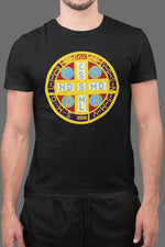 Load image into Gallery viewer, Saint Benedict Medal Lightweight T-Shirt - Catholicamtees

