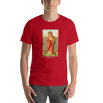 Load image into Gallery viewer, St. Barbara Vintage Holy Card T-Shirt - Catholicamtees

