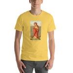 Load image into Gallery viewer, St. Barbara Vintage Holy Card T-Shirt - Catholicamtees
