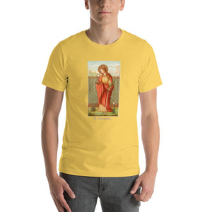 St. Barbara Vintage Holy Card T-Shirt - Catholicamtees