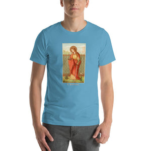 St. Barbara Vintage Holy Card T-Shirt - Catholicamtees