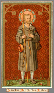 St. Benedict Joseph Labre Holy Card Youth T-Shirt - Catholicamtees