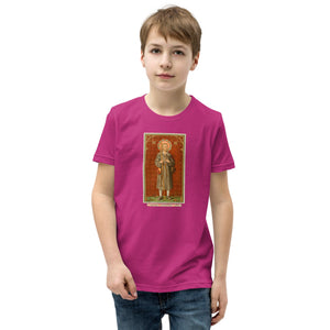 St. Benedict Joseph Labre Holy Card Youth T-Shirt - Catholicamtees