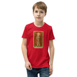 Load image into Gallery viewer, St. Benedict Joseph Labre Holy Card Youth T-Shirt - Catholicamtees
