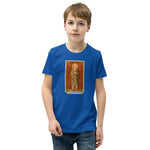Load image into Gallery viewer, St. Benedict Joseph Labre Holy Card Youth T-Shirt - Catholicamtees
