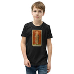 Load image into Gallery viewer, St. Benedict Joseph Labre Holy Card Youth T-Shirt - Catholicamtees
