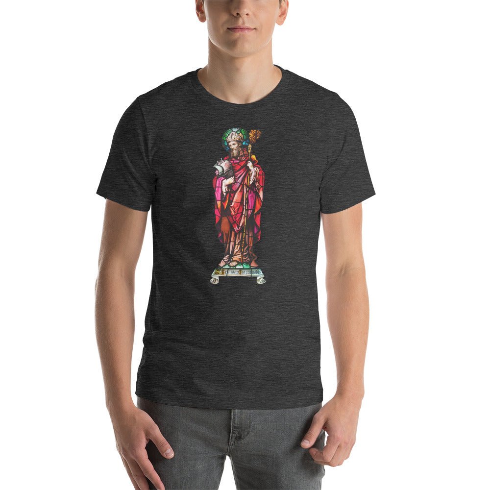 St. Brendan the Navigator Stained Glass T-Shirt - Catholicamtees