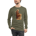 Load image into Gallery viewer, St. Joseph the Worker Long Sleeve Tee - Catholicamtees
