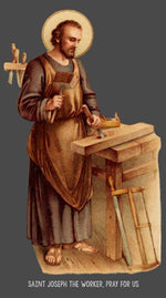 Load image into Gallery viewer, St. Joseph the Worker Long Sleeve Tee - Catholicamtees
