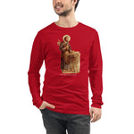 Load image into Gallery viewer, St. Joseph the Worker Long Sleeve Tee - Catholicamtees

