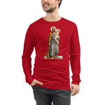 Load image into Gallery viewer, St. Joseph with Christ Child Mosaic Long Sleeve Tee - Catholicamtees
