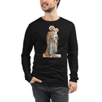 Load image into Gallery viewer, St. Joseph with Christ Child Mosaic Long Sleeve Tee - Catholicamtees
