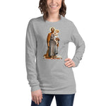 Load image into Gallery viewer, St. Joseph with Christ Child Mosaic Long Sleeve Tee - Catholicamtees
